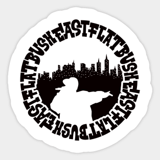 East Flatbush Beats: Urban Vibes for Hip-Hop Heads Sticker